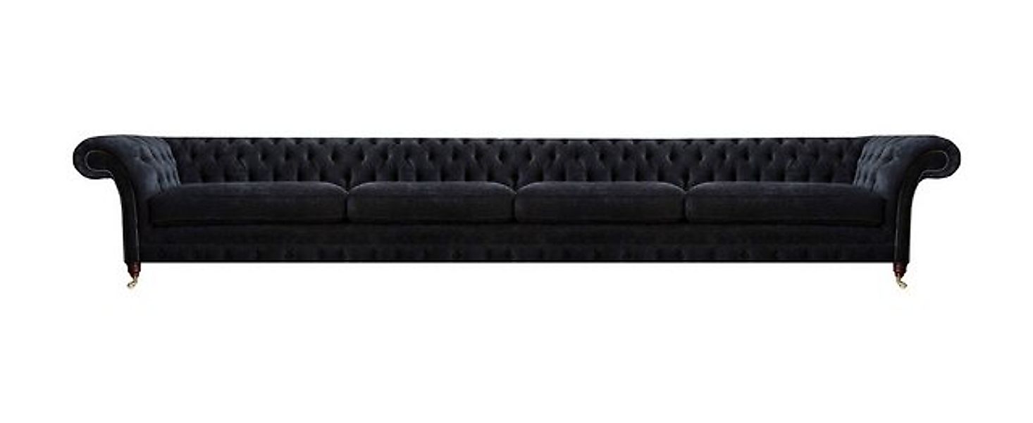 Xlmoebel Chesterfield-Sofa Exklusive Textil-Couch mit vier Sitzplätzen im d günstig online kaufen