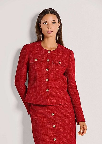 MADELEINE Kurzblazer Couturiger Kurzblazer mit goldfarbenen Knöpfen günstig online kaufen