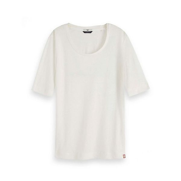 Maison Scotch T-Shirt Maison Scotch Damen T-Shirt Luxury Crew Neck Tee 1543 günstig online kaufen