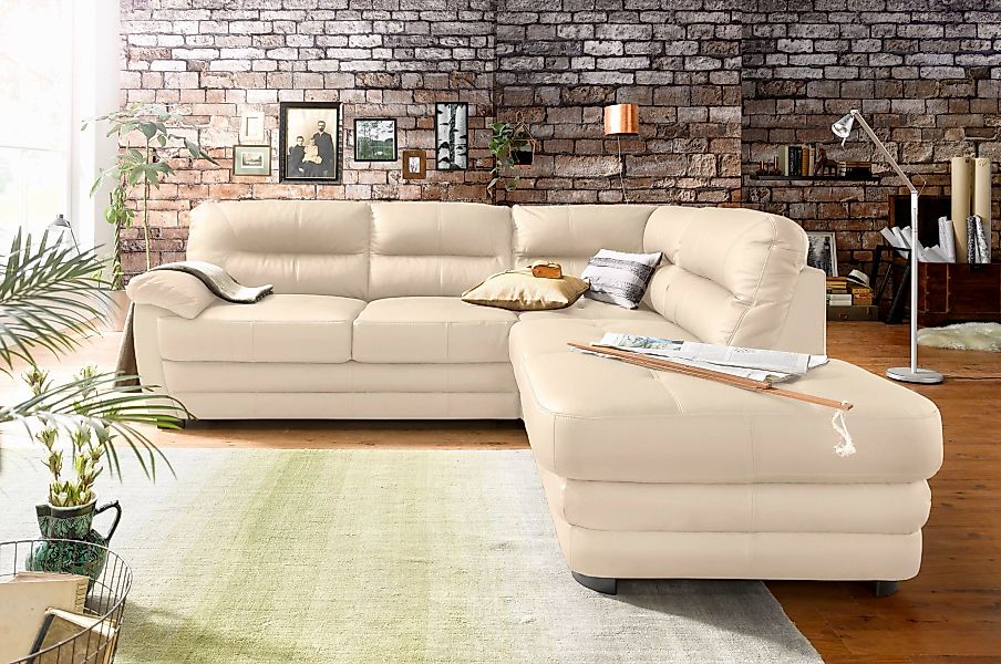 COTTA Ecksofa "Royale L-Form", wahlweise mit Bettfunktion günstig online kaufen