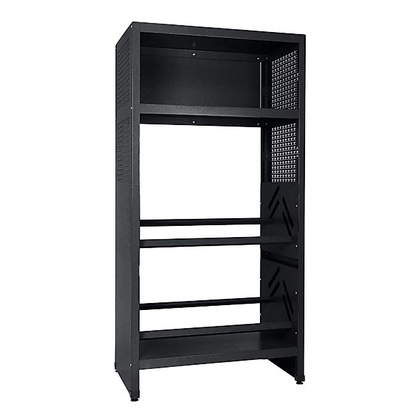 Küpper Getränkekisten-Regal 204 x 91 x 53 cm Schwarz günstig online kaufen