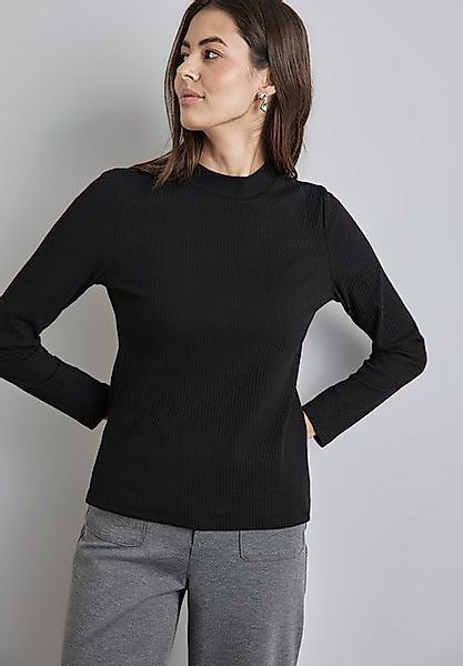 STREET ONE Langarmshirt mit Rippstruktur - günstig online kaufen