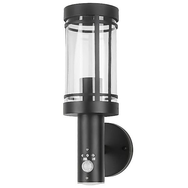 Grafner Wandleuchte Wandlampe Edelstahl mit Bewegungsmelder günstig online kaufen