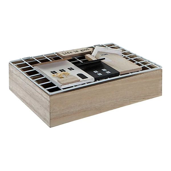 Teebox Dkd Home Decor Life Is Good Holz Metall (26 X 17 X 8 Cm) günstig online kaufen
