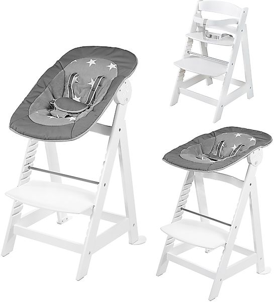 roba Hochstuhl "2-in-1 Set Born Up, Little Stars" () mit Neugeborenen-Aufsa günstig online kaufen