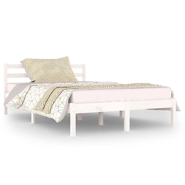 Vidaxl Tagesbett Massivholz Kiefer 120x200 Cm Weiß günstig online kaufen