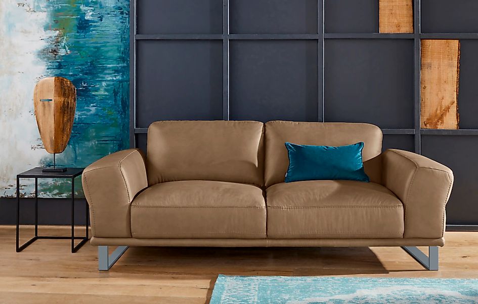 W.SCHILLIG 2,5-Sitzer "montanaa" mit Metallkufen in Silber matt, Breite 212 günstig online kaufen