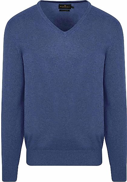 Steppin' Out Pullover Cashmere V-Ausschnitt Kobaltblau - Größe M günstig online kaufen