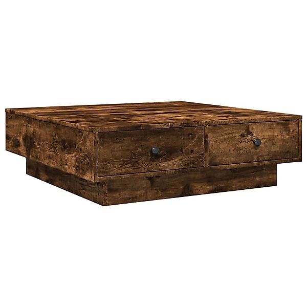 vidaXL Couchtisch Räuchereiche 90x90x28 cm Holzwerkstoff 848091 günstig online kaufen