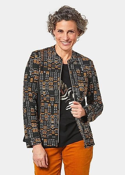 GOLDNER Blouson Sportive Jacquardjacke mit Reißverschluß günstig online kaufen