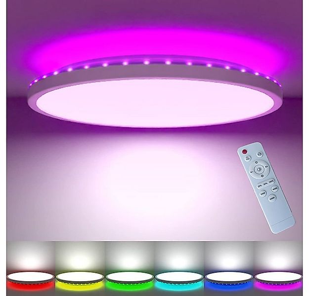 Qualra LED Deckenleuchte 3000-6000K 24W LED Deckenlampen Dimmbar Ultra Dünn günstig online kaufen