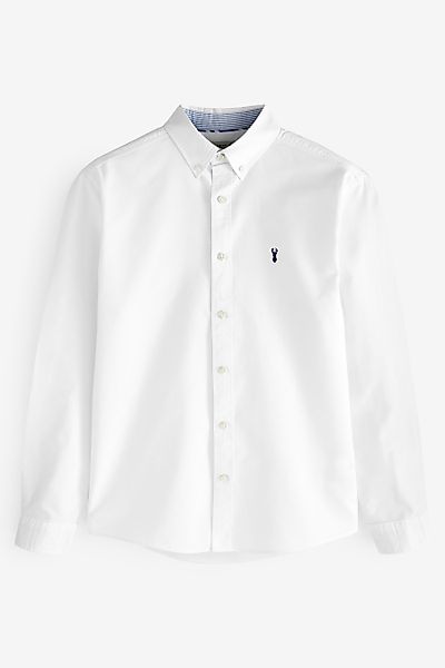 Next Langarmhemd Langärmeliges Oxfordhemd mit Hirsch günstig online kaufen
