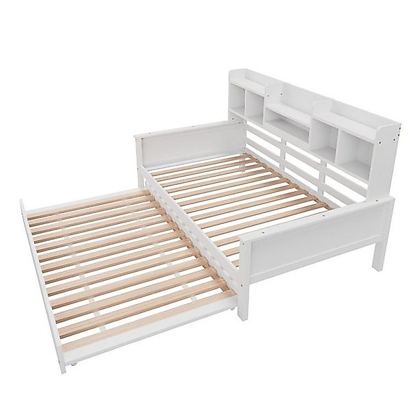 EXTSUD Ausziehbett Ausziehbares Schlafsofa Massivholz, Ausziehbett, mit Sta günstig online kaufen