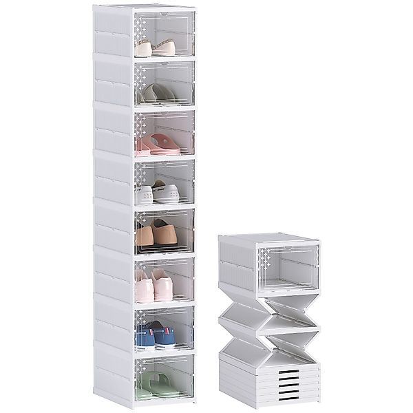HOMCOM Schuhbox Schuhkartons im 8er-Pack, durchsichtiger günstig online kaufen