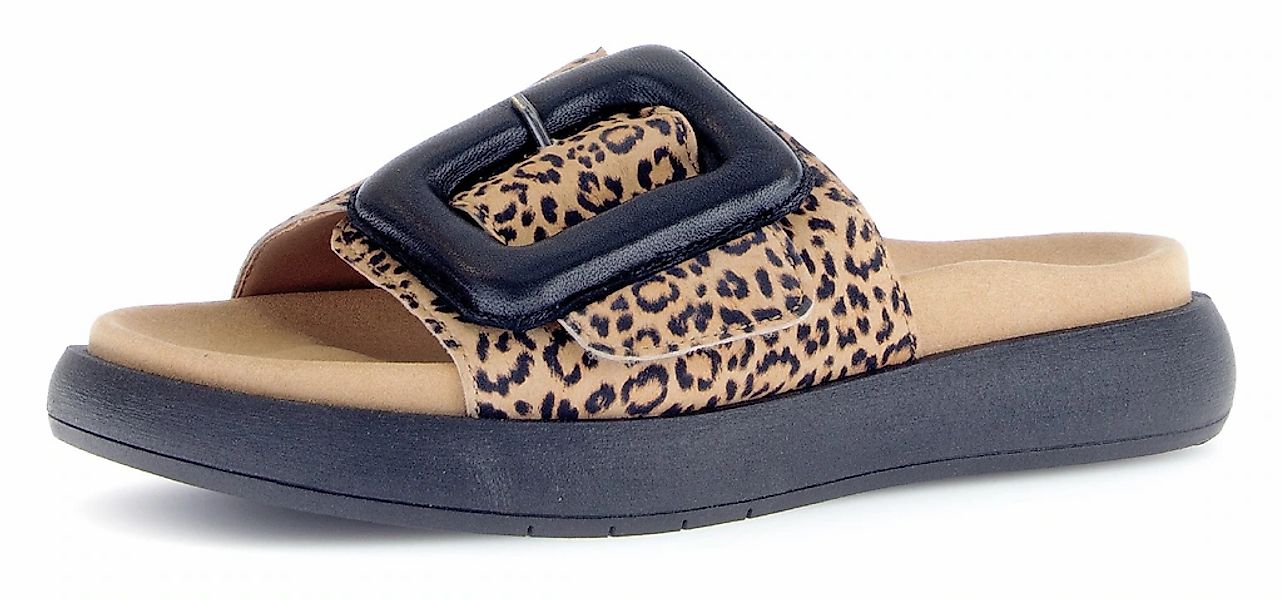 Gabor Pantolette, Plateau, Sommerschuh, Schlappen mit großer Zierschnalle günstig online kaufen