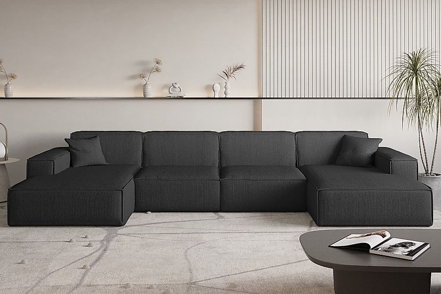 Fun Möbel Wohnlandschaft Sofa U-Form CELES günstig online kaufen