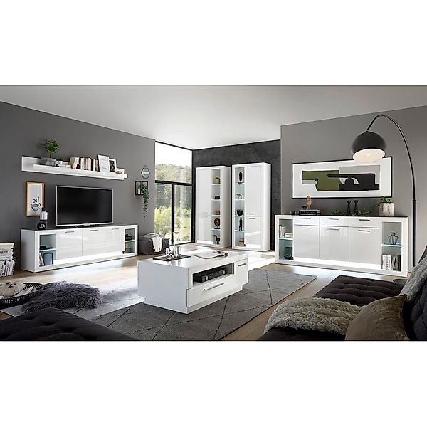 Lomadox Wohnwand MAILAND-61, mit Sideboard und günstig online kaufen