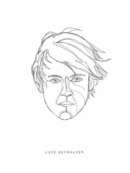 Komar Bild "Star Wars Classic Force Faces Luke" Star Wars 1 Stk. tlg. Wandb günstig online kaufen