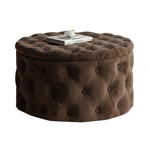 Lookway Hocker CHESTERFIELD runder gesteppter mit günstig online kaufen