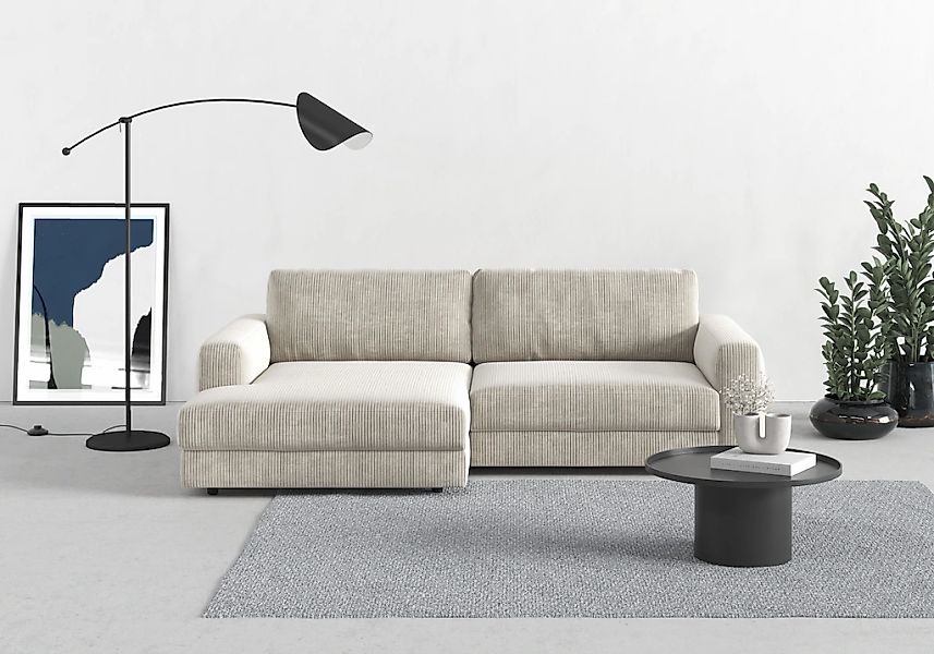 TRENDMANUFAKTUR Ecksofa "Bourbon, Mega Designsofa mit tollem Sitzkomfort, B günstig online kaufen