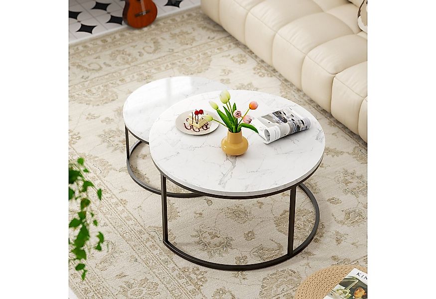 HAUSS SPOLE Couchtisch 2er Set Satztisch Beistelltisch MDF-Tischplatte, mit günstig online kaufen