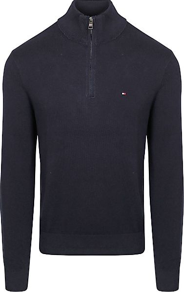 Tommy Hilfiger Half Zip Pullover Navy - Größe S günstig online kaufen
