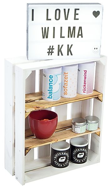 Kistenkolli Altes Land Allzweckkiste flaches Obstkistenregal günstig online kaufen