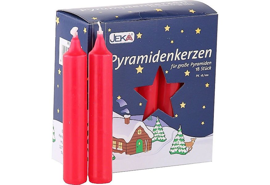 Ebersbacher Kerzenfabrik Weihnachtspyramide Hochwertige Pyramidenkerzen rot günstig online kaufen