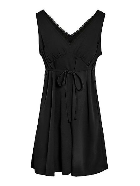 Noisy may Shirtkleid Eleganter Schnitt mit Spitzenbesatz und Bindegürtel (m günstig online kaufen
