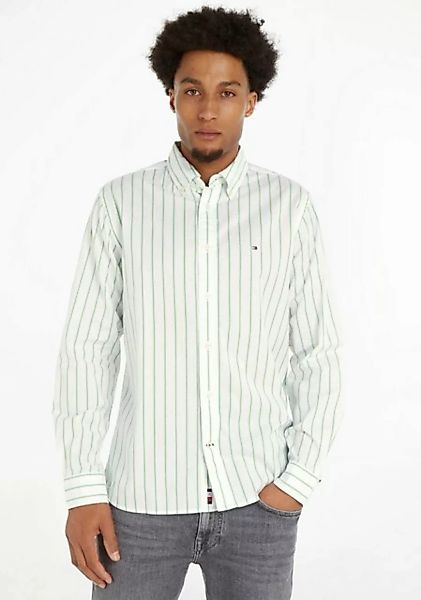 Tommy Hilfiger Langarmhemd NATURAL SOFT STRIPE RF SHIRT in gestreifter Opti günstig online kaufen