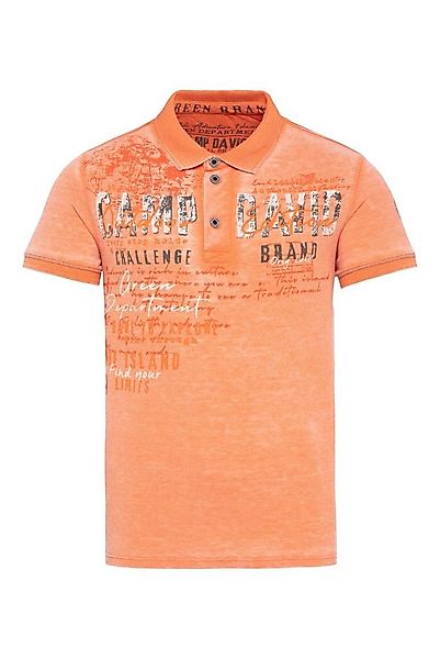 CAMP DAVID Poloshirt im Used Look günstig online kaufen