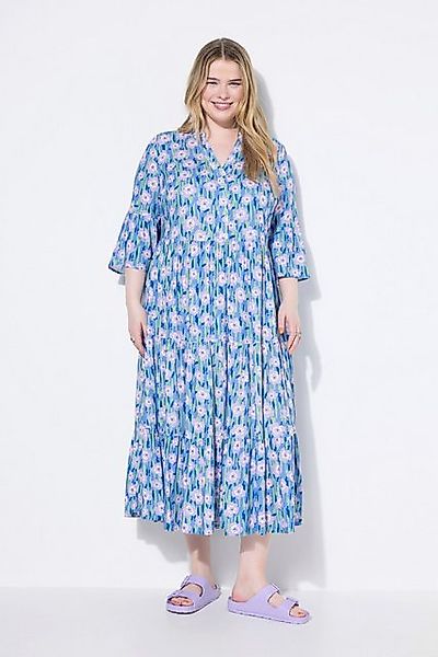 Studio Untold Maxikleid Maxikleid Flower-Print Volants günstig online kaufen
