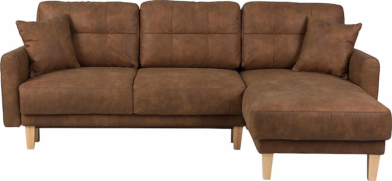 Home affaire Ecksofa "TRIPLO optionale Schlafsofa mit Bettkasten, Maße B/T/ günstig online kaufen