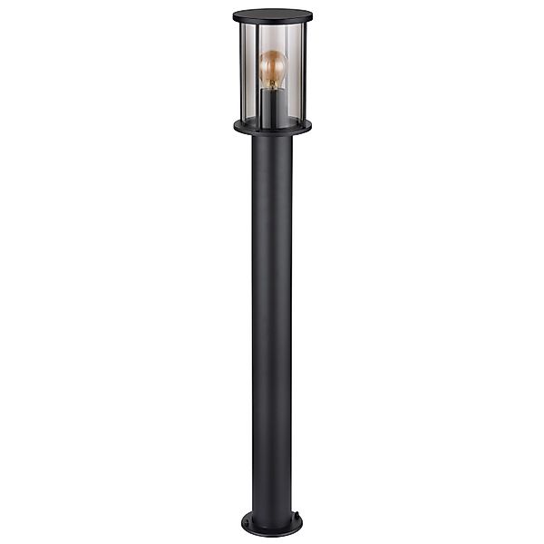 Globo Außenleuchte Gracey Edelstahl 100 cm Schwarz Matt günstig online kaufen