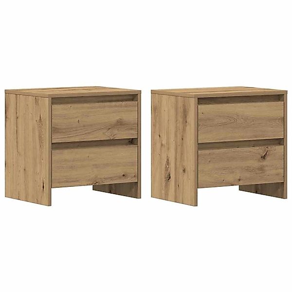 vidaXL Nachttisch 2 Stk Artisan-Eiche 45 x 34 x 44,5 cm Holzwerkstoff 86335 günstig online kaufen