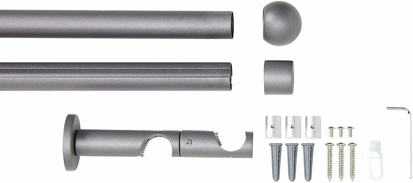 Good Life Kombi-Vorhangstange "Bola" Ø 20 mm 2 läufig-läufig Fixmaß günstig online kaufen
