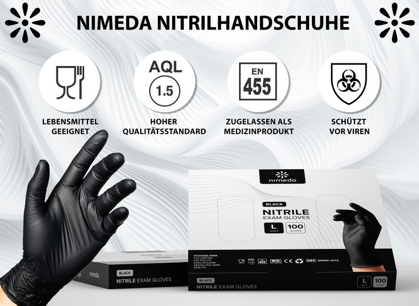 Kemes Einweghandschuhe Nitrilhandschuhe 100 Stück Einmalhandschuhe günstig online kaufen