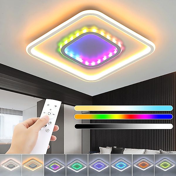 oyajia LED Deckenleuchte 55W Doppelte Blende günstig online kaufen