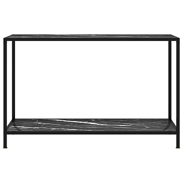 vidaXL Konsolentisch Schwarz 120x35x75 cm Hartglas Modell 1 günstig online kaufen