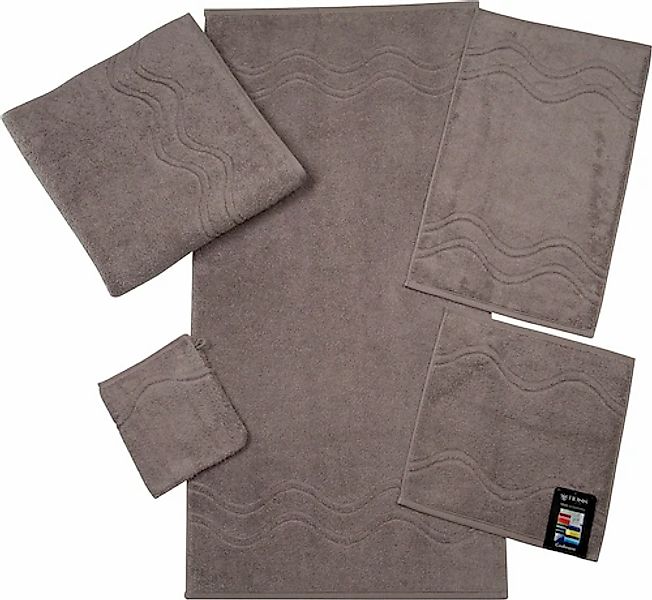 ROSS Gästehandtuch »Cashmere feeling«, (6 St.), mit Wellen-Bordüre günstig online kaufen