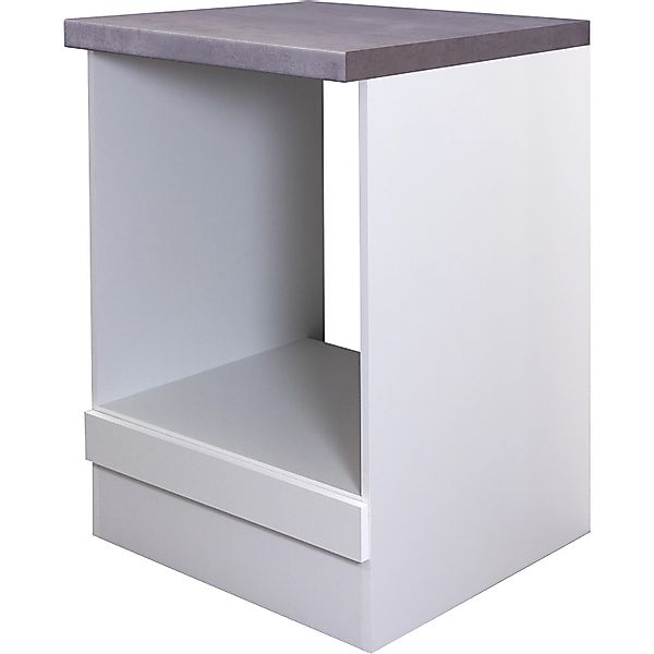 Flex-Well Exclusiv Küchen-Herdumbauschrank Joelina 60 cm Weiß günstig online kaufen