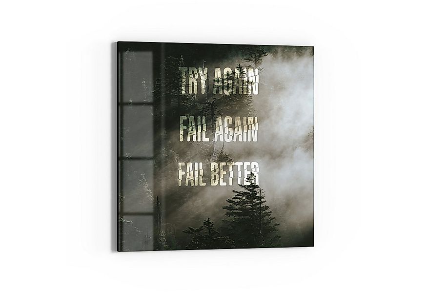 DEQOART Glasbild 'Neblige Weisheit', 'Neblige Weisheit', Glas Wandbild Bild günstig online kaufen