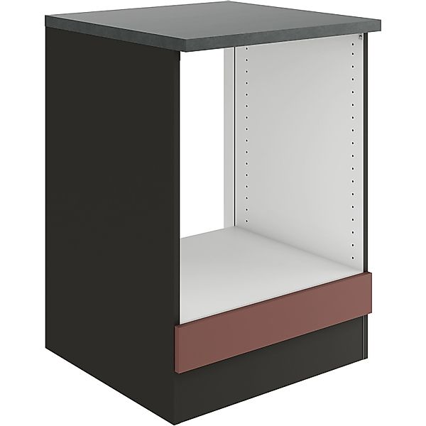 OPTIFIT Nizza407 Küchen-Herdumbau 60 cm Rostrot günstig online kaufen