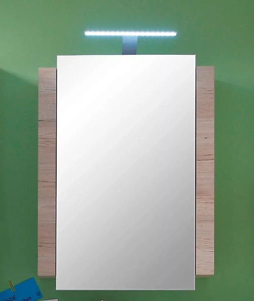 welltime Spiegelschrank "Colmar", (2 St.), matte Echtholzoptik inkl. LED-Be günstig online kaufen