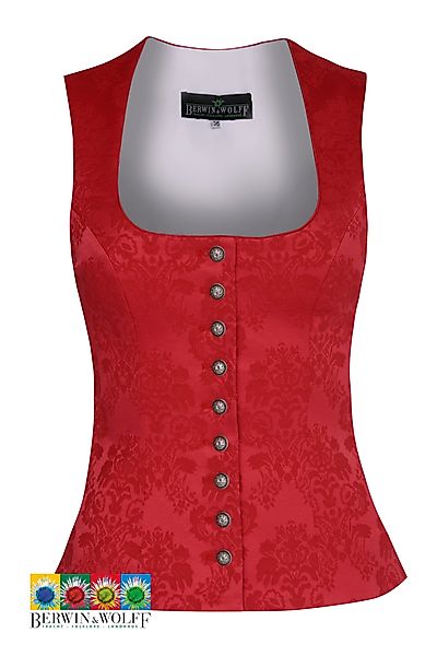 Berwin Trachtenweste Trachtenmieder Damen – Stretch-Jacquard günstig online kaufen