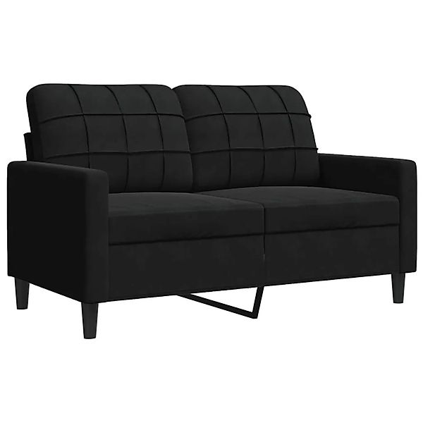 vidaXL 2-Sitzer-Sofa Schwarz 120 cm Samt 4007619 günstig online kaufen