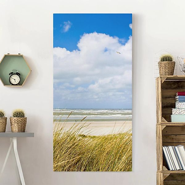 Leinwandbild - Hochformat An der Nordseeküste günstig online kaufen