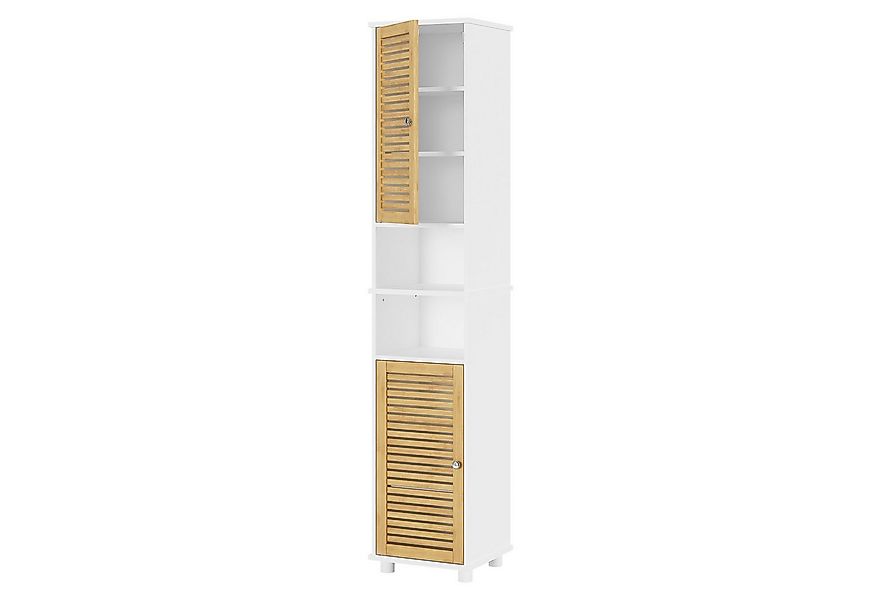 MSMASK Hochschrank Badezimmerschrank Standschrank mit 2 offenen Regalen und günstig online kaufen