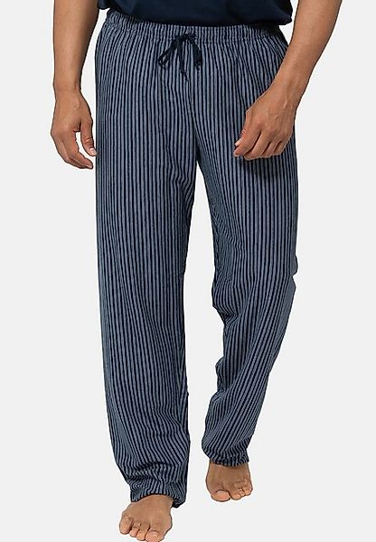 Ammann Schlafhose Bio Herren-Hose, lang Single-Jersey Streifen günstig online kaufen