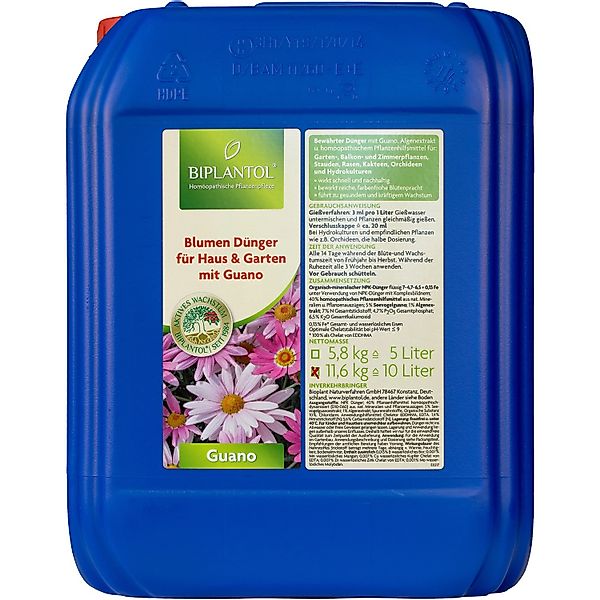 Biplantol Zierpflanzen- und Blumendünger Guano 10, günstig online kaufen